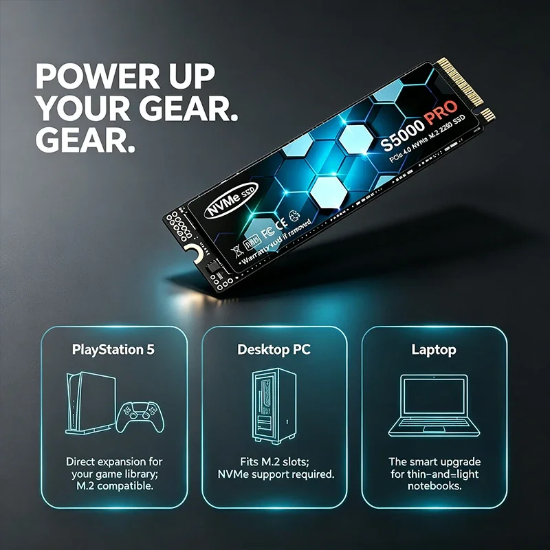 S5000 PRO M.2 NVMe PCIe 4.0 In - M.2 Nvme 4Tb Pcie 4.0 Ssd recension och pris