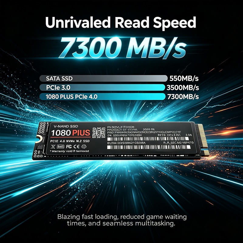 1080 Plus M.2 NVMe PCIe 4.0 So - M.2 Nvme 4Tb Pcie 4.0 Ssd recension och pris