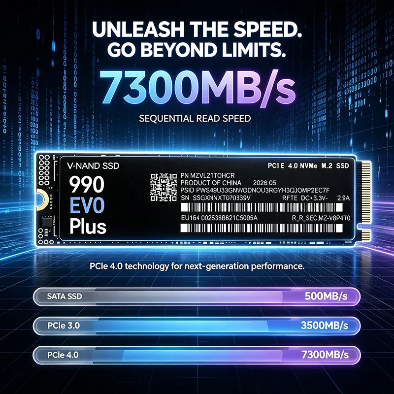 M.2 NVMe SSD 990 EVO Plus 500G - M.2 Nvme 4Tb Pcie 4.0 Ssd recension och pris