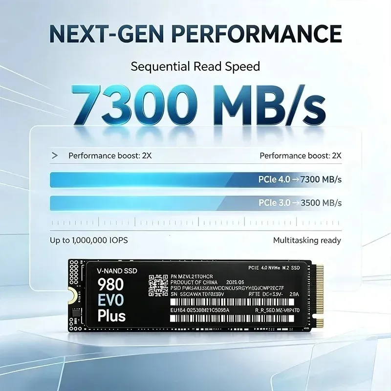 980 EVO Plus M.2 2280 NVMe PCI - M.2 Nvme 4Tb Pcie 4.0 Ssd recension och pris
